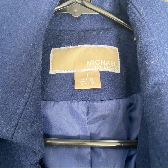 Michael Kors Wool Blend Zip Front Coat - Picture 3 of 7